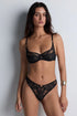 Aubade Love Soul Shoulder Full-Cup Bra Black